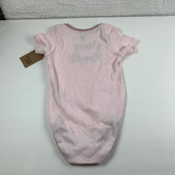 Chick Pea bodysuit Girls 18 M Pink Happy Thoughts Crew Neck Short Sleeve 6211 - Picture 4 of 5